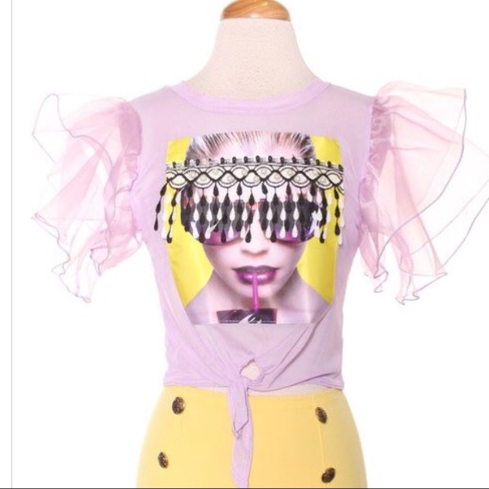 Pinkalicious | Mesh Shady crop top​